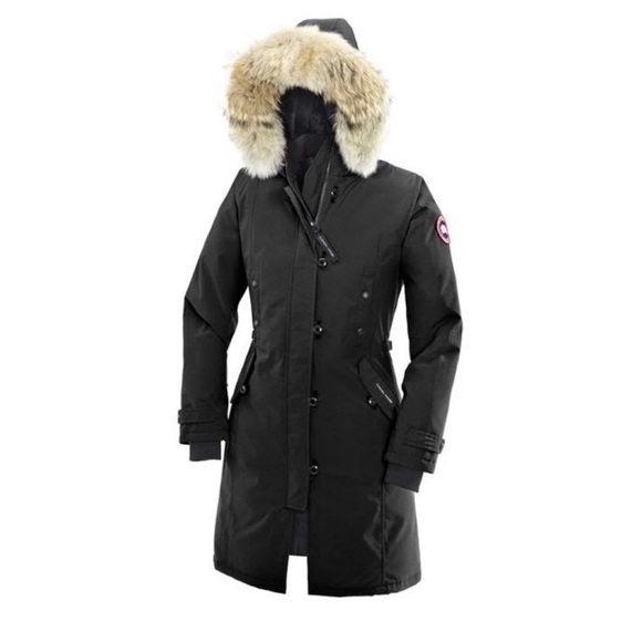 Canada Goose Kensington Parka with coyote fur Hood size XXS - Picture 3 of 16